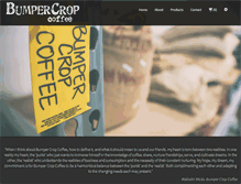 Tablet Screenshot of bumpercropcoffee.com